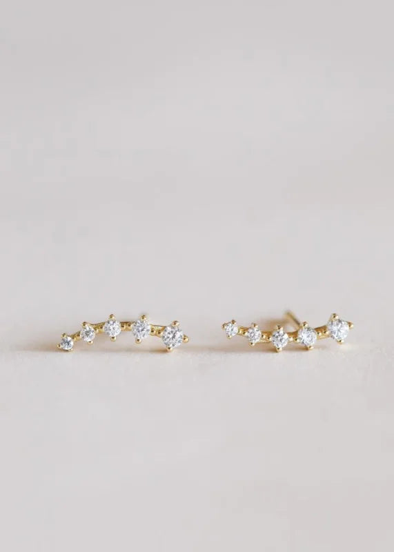 Earrings | White Crawlers | Jaxkelly - Jewelry - Crawler -