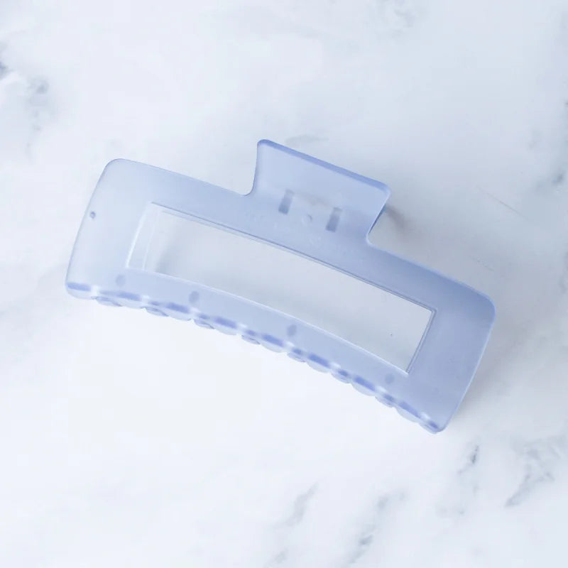 Extra Large Rectangle Hair Clip | Tiepology - Ice Blue -
