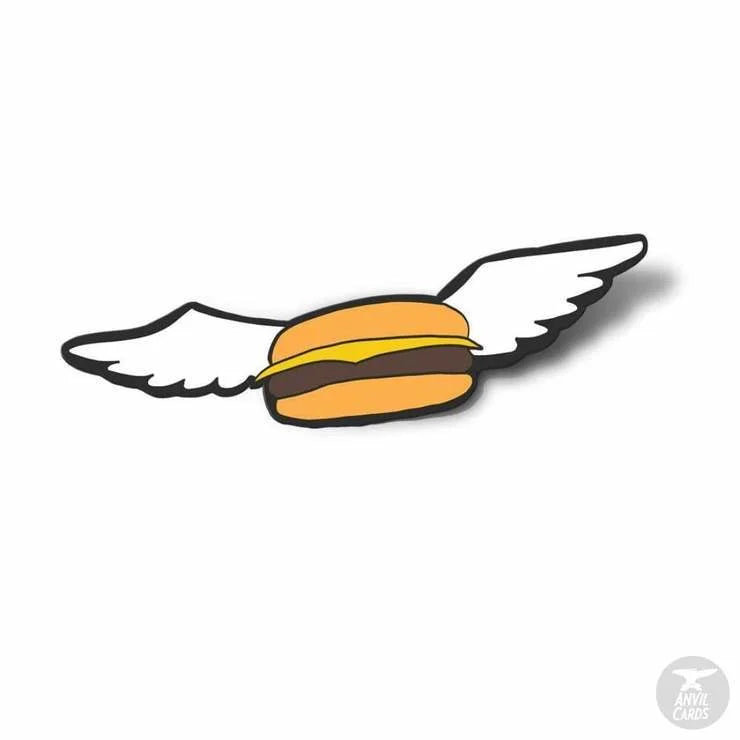 Flying Burger Sticker | Anvil Cards - Stickers And Patches -
