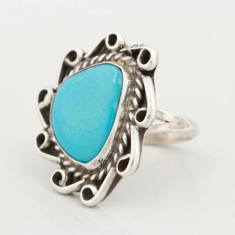 Freeform Turquoise Ring | Vintage - Vintage - Native