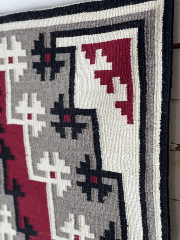 Ganado Rug Classic Snowflake Ca 1980 | Vintage - Vintage -