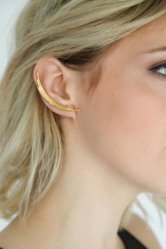 Gradient Ear Crawler | Nina Berenato - Brass - Jewelry -