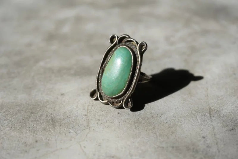 Green Turquoise Ring | Vintage - Vintage - Green Turquoise