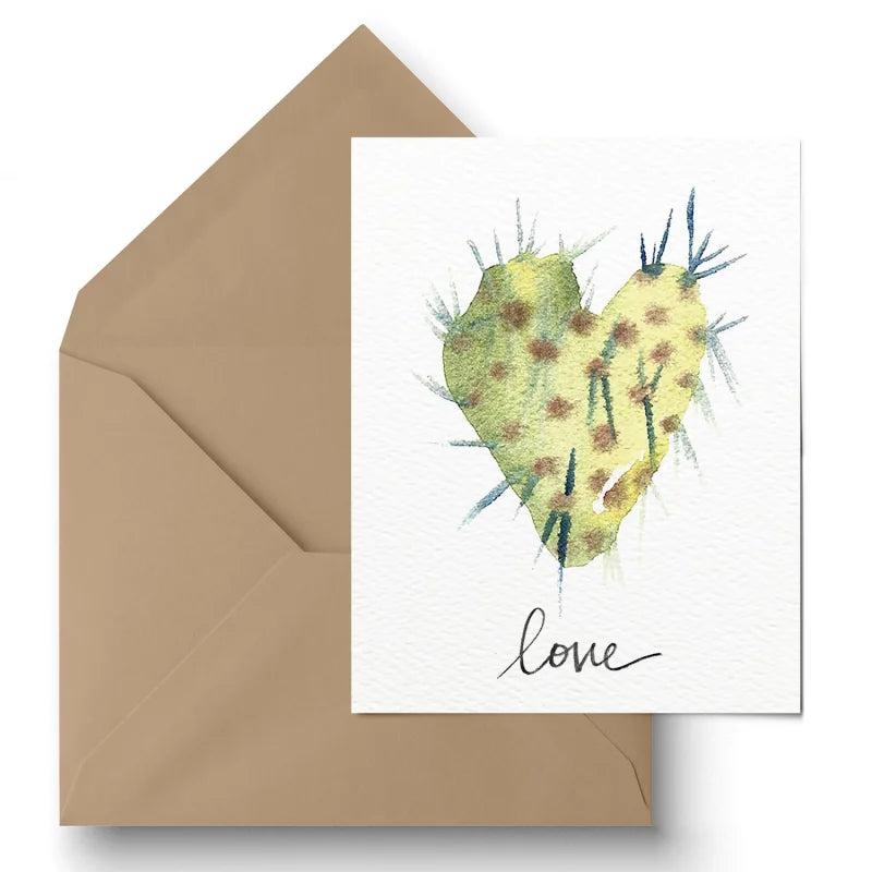 Greeting Card | Cacti Love | Paige Poppe Art - Cards