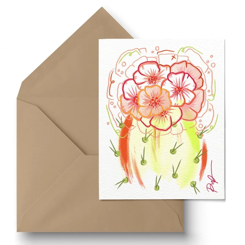 Greeting Card | Flower Power | Paige Poppe Art - Cards