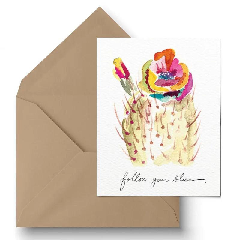Greeting Card | Follow Your Bliss | Paige Poppe Art - Cards