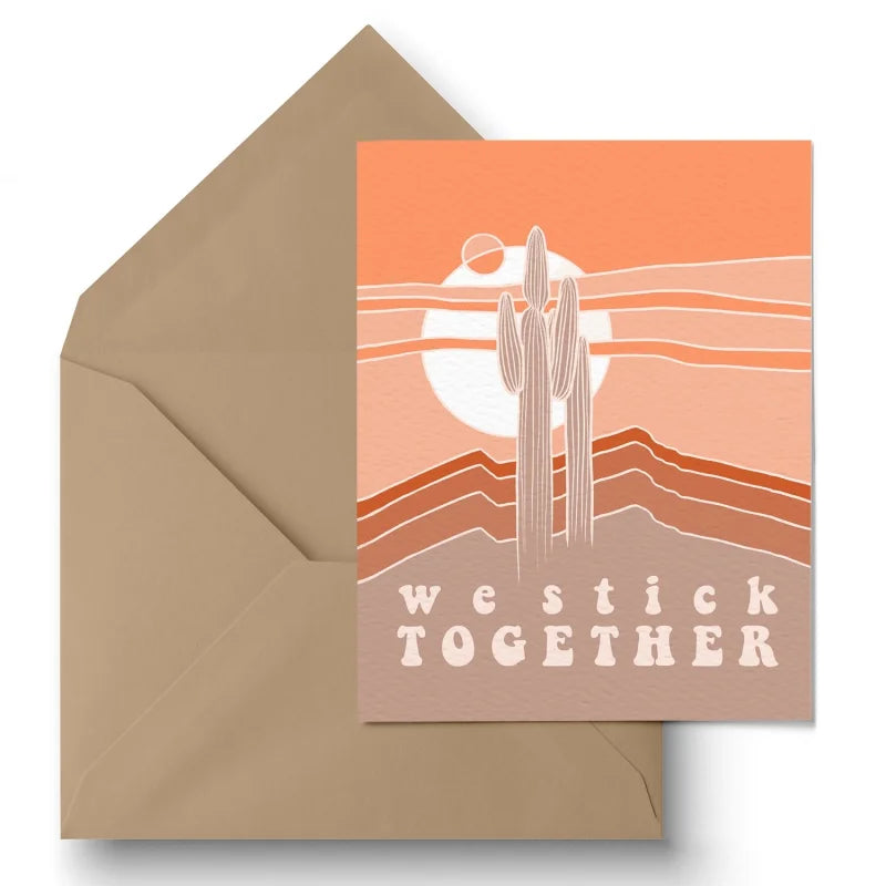 Greeting Card | We Stick Together | Paige Poppe Art - Cards