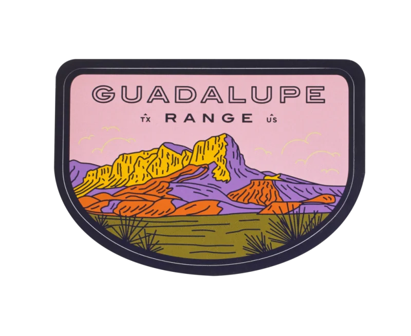 Guadalupe Range Sticker | Sendero Provisions Co. - Stickers