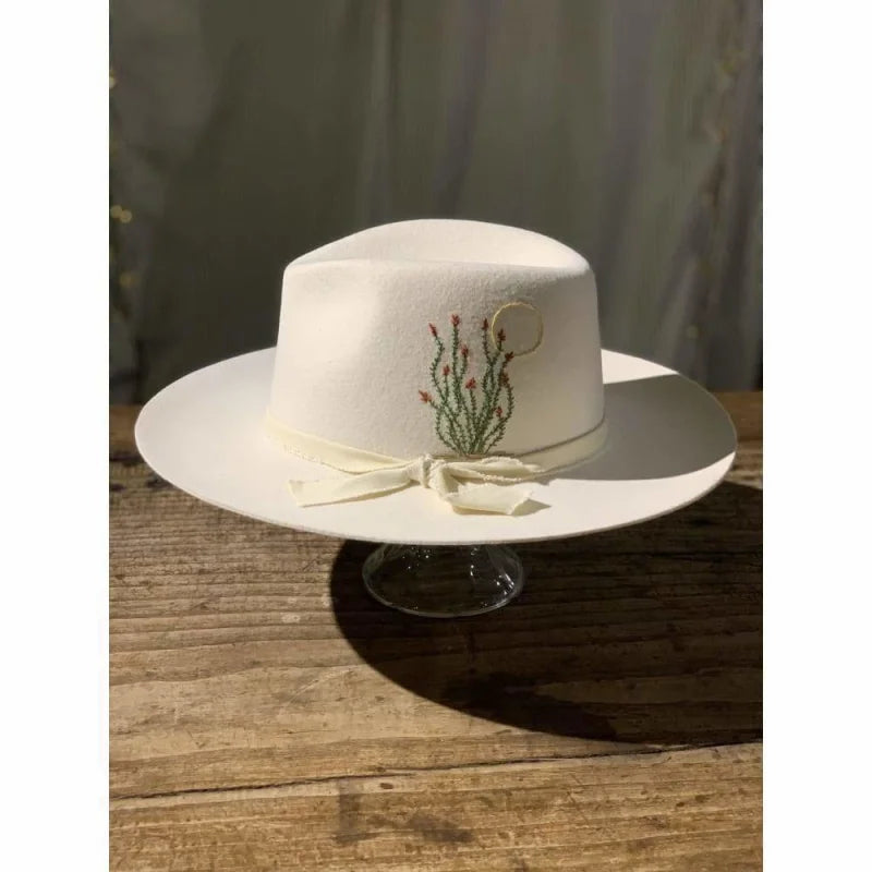 Hand Embroidered Hat | Ocotillo Sun | Diana Dawn Dubuque -