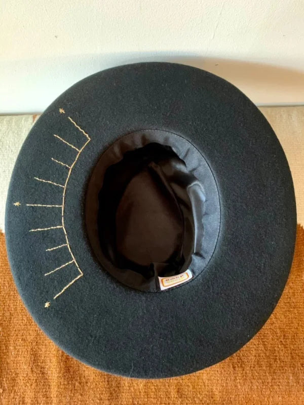 Hand Embroidered Hat | Third Eye | Diana Dawn Dubuque -