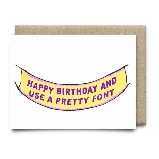 Happy Birthday Banner Card | Anvil Cards - Cards