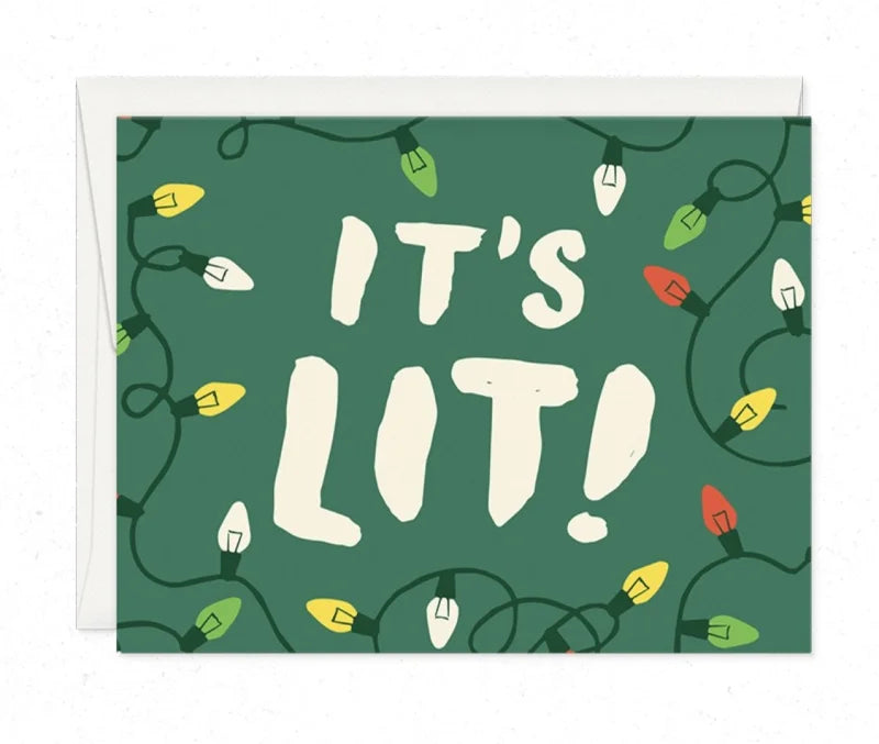 It’s Lit Christmas Card | Oh Hi Co. - Cards And Stationery -