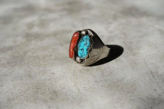 Jaj Turquoise Ring | Vintage - Vintage - Coral And - Stamp -