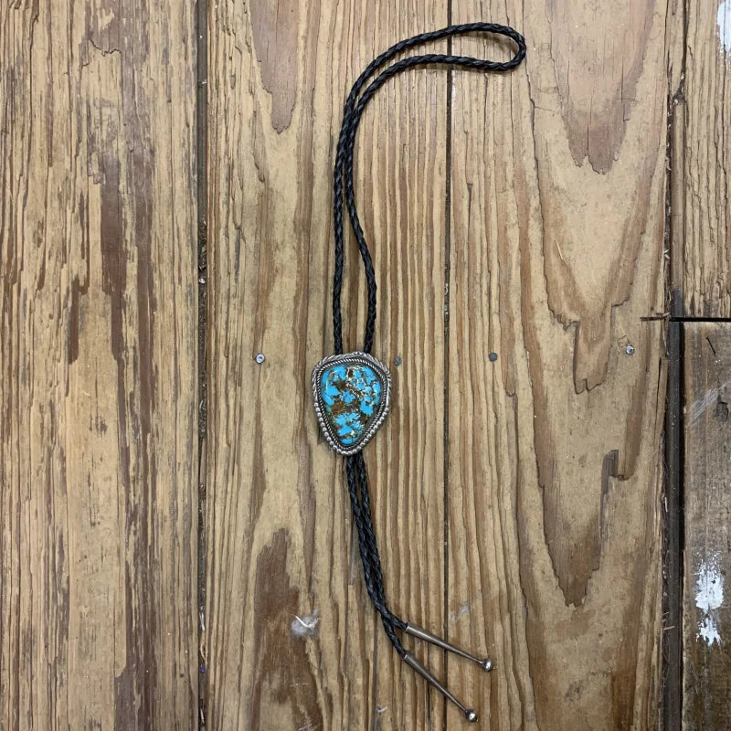 Large Turquoise Bolo | Vintage - Vintage - Jewelry - Native