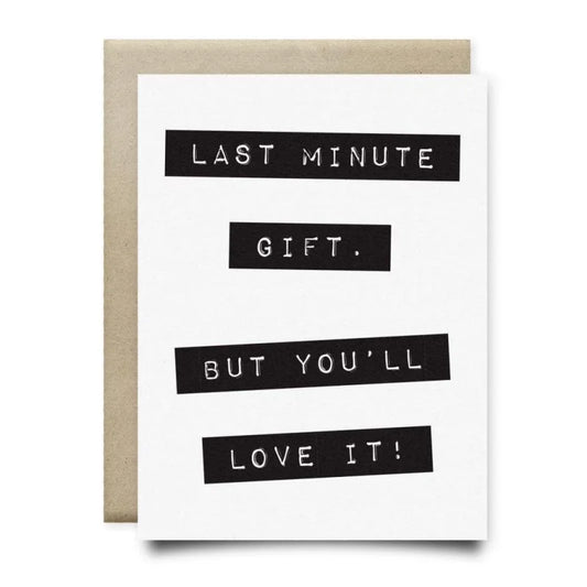 Last Minute Gift Card | Anvil Cards - Cards And Stationery