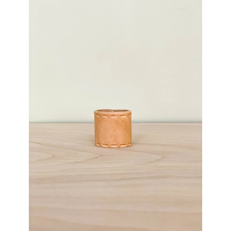 Leather Bandana Slide With Copper Candle Holder
