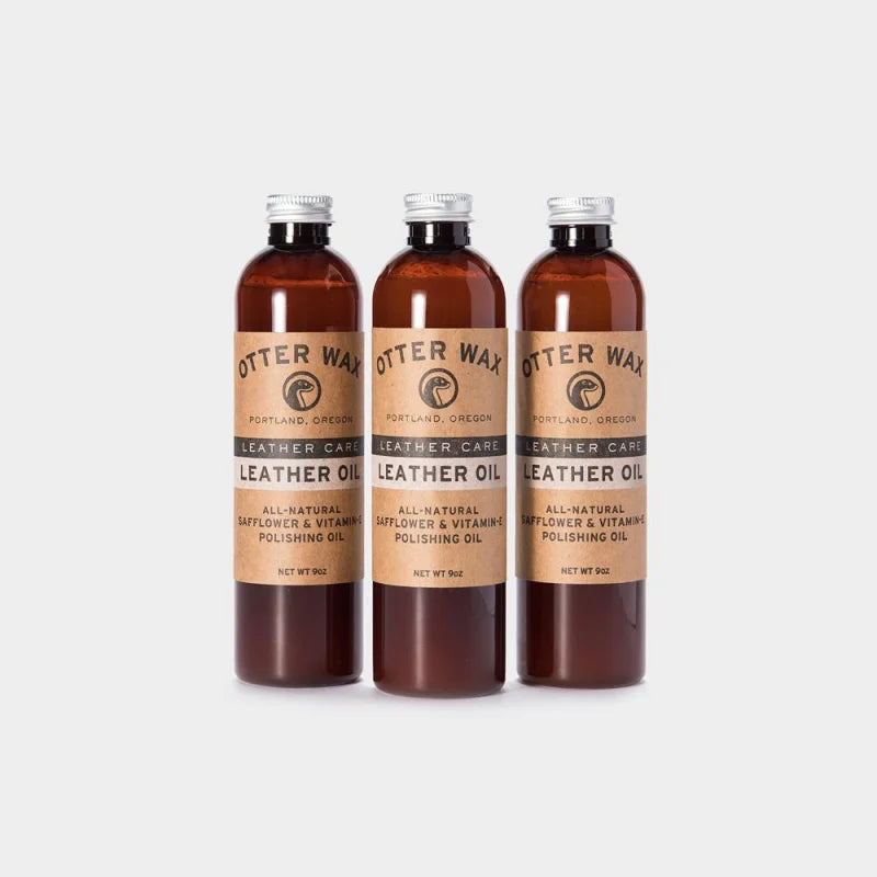 Leather Cleaner Product ’leather Oil | Otter Wax’ With Three Bottles