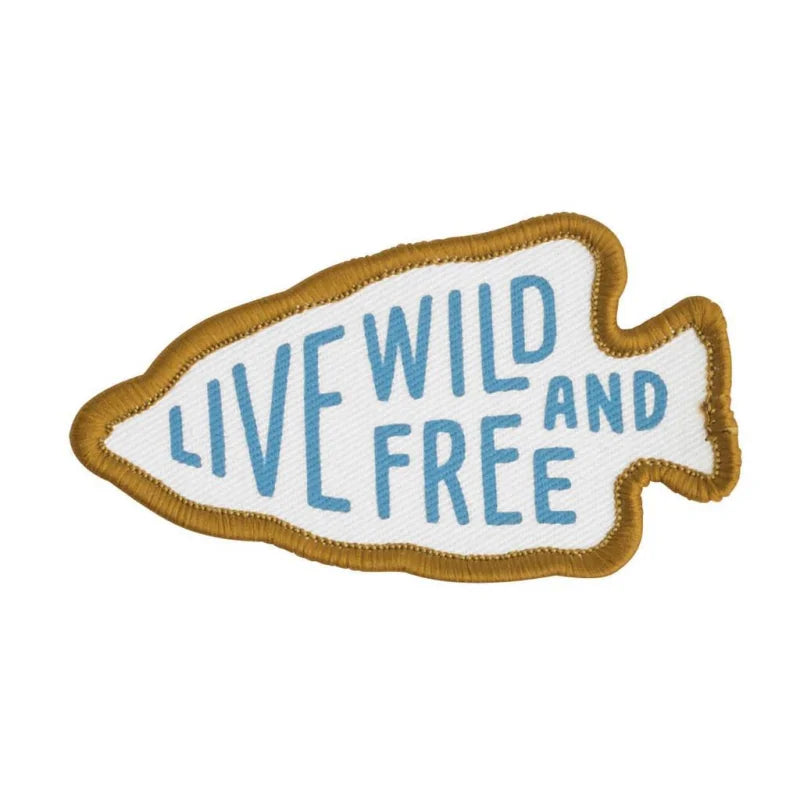 Live Wild & Free Patch | Sendero Provisions Co. - Gold -