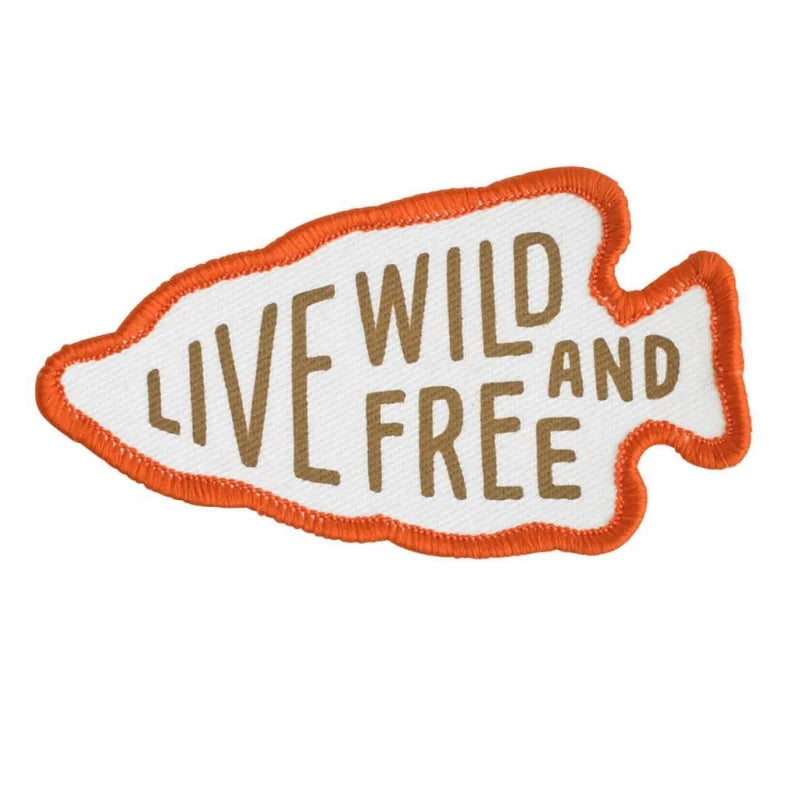 Live Wild & Free Patch | Sendero Provisions Co. - Red -