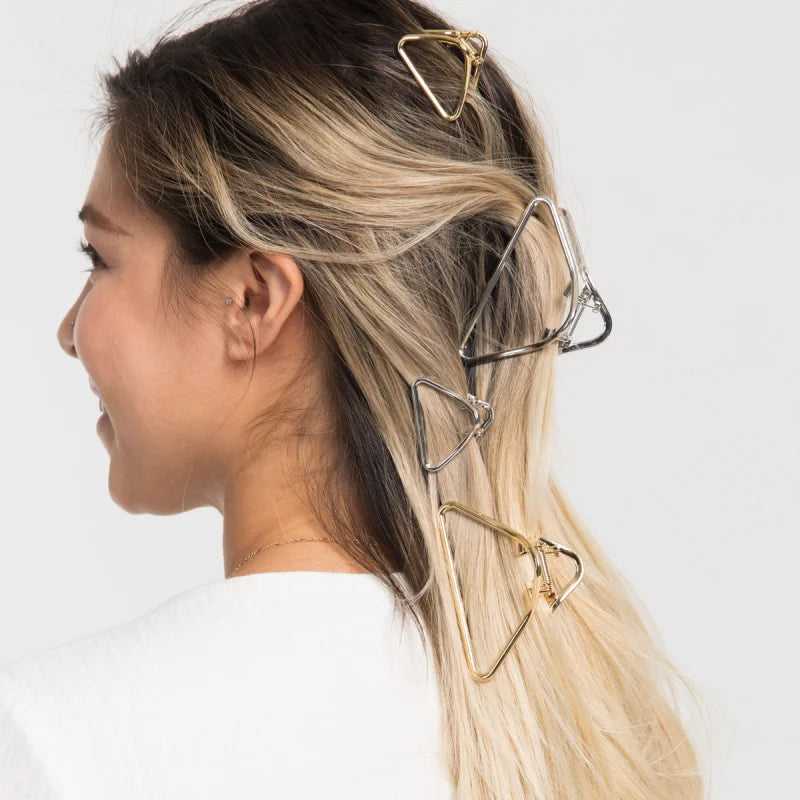 Metal Triangle Hair Clip | Tiepology - Accessories - Claw