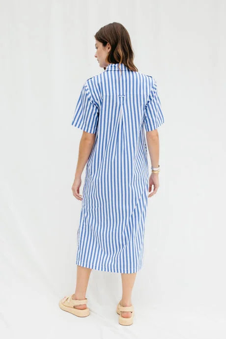 Military Midi | Blue Stripe | Lady Captain - Apparel - Dress