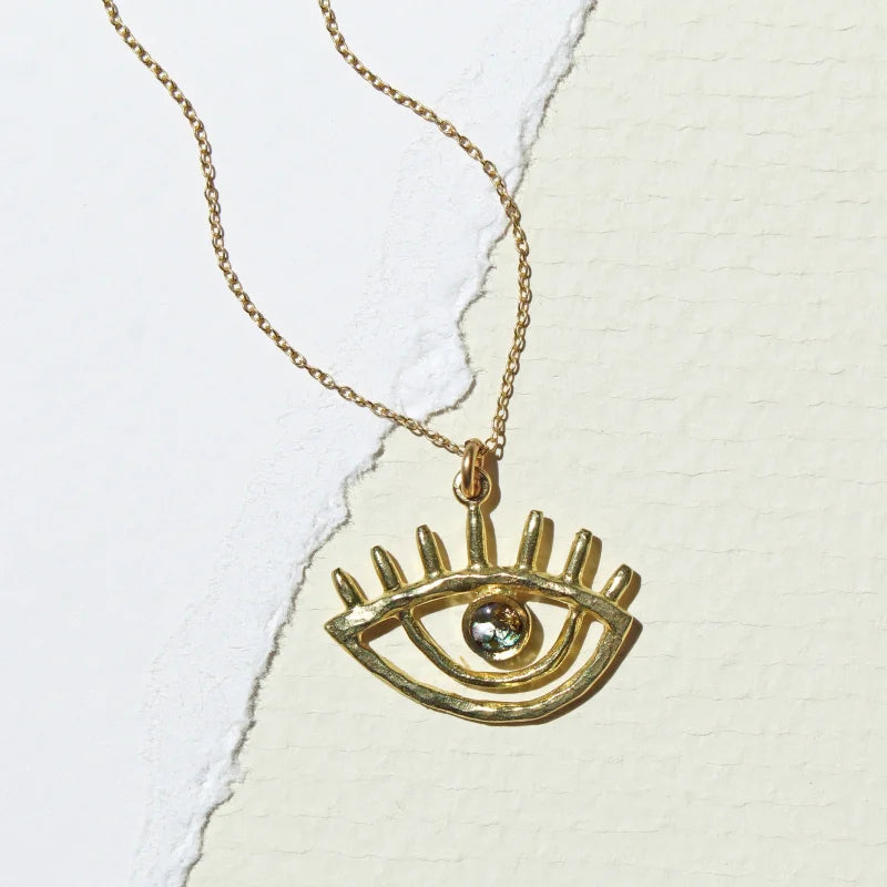 Necklace | The Crystal Eye | Cameoko - Jewelry - Abalone -