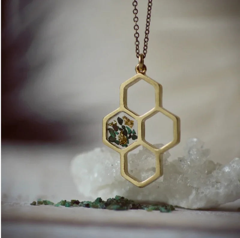 Necklace | The Honeycomb | Cameoko - Jewelry - Accessories -