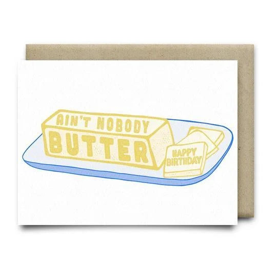Nobody Butter Birthday Card | Anvil Cards - Cards