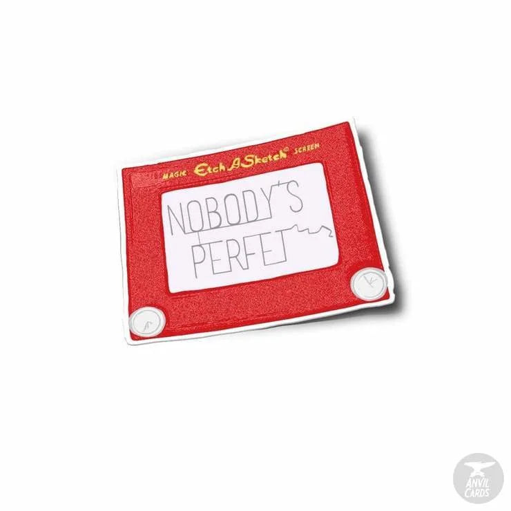 Nobody’s Perfet Sticker | Anvil Cards - Stickers And Patches