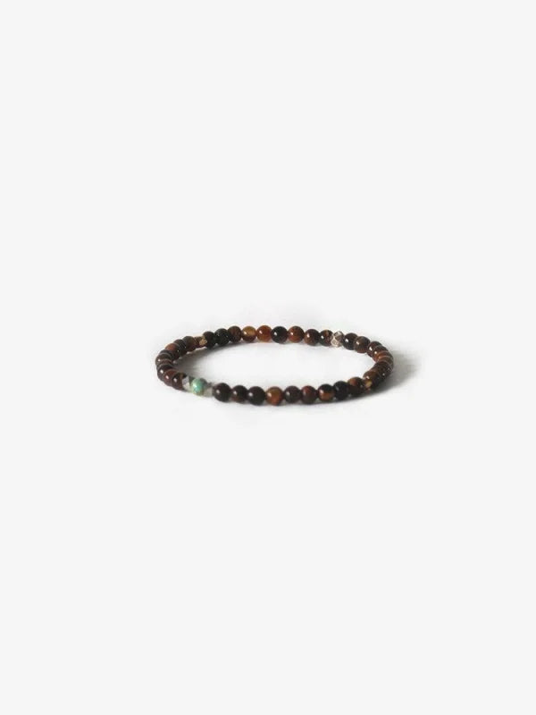 Nomad Bracelet | Branco - Gold Tiger Eye - Jewelry - Beads -