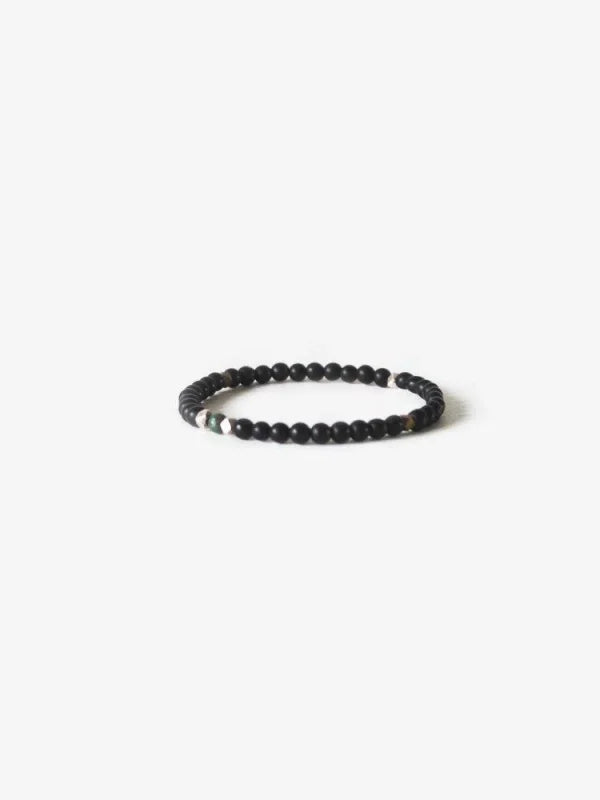 Nomad Bracelet | Branco - Matte Black Onyx - Jewelry - Beads