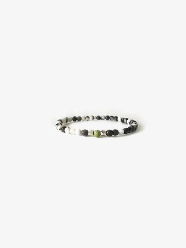 Nomad Bracelet | Branco - Zebra Jasper - Jewelry - Beads -