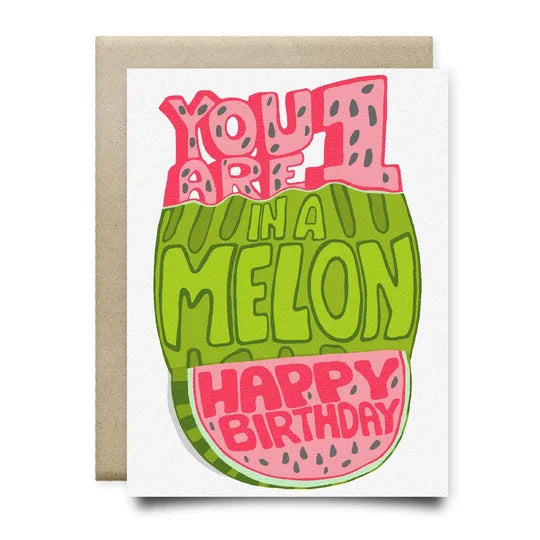 One In a Melon Birthday Card | Anvil Cards - Cards And