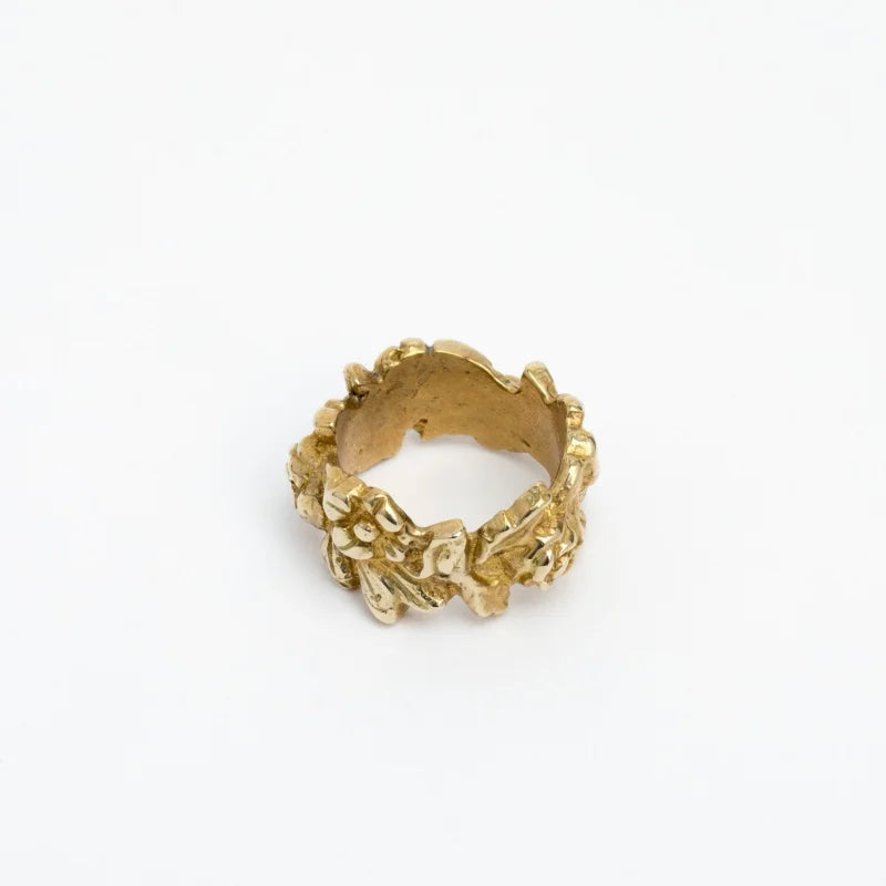Ornate Floral Band | Brass | Saint Claude - Jewelry - Band