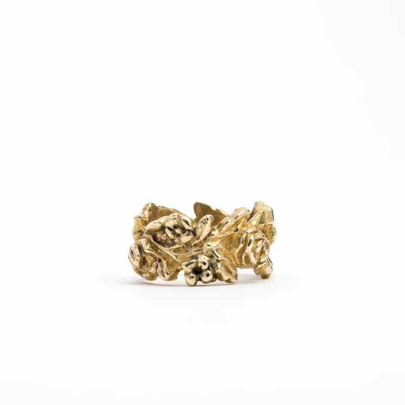 Ornate Floral Band | Brass | Saint Claude - Jewelry - Band