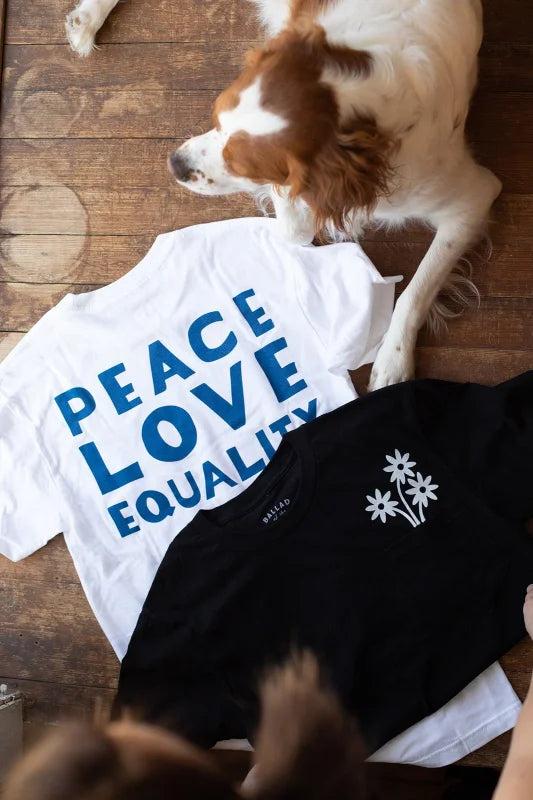 Peace Love Equality T-shirt | Support Change - Apparel