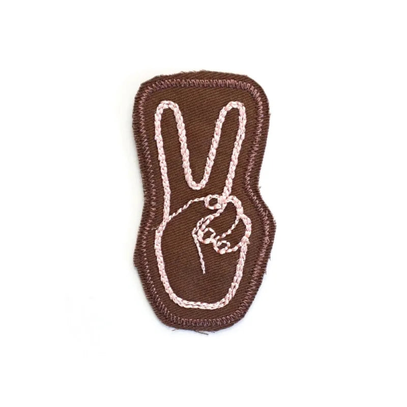 Peace Patch | Lucky Horse Press - Brown - Stickers