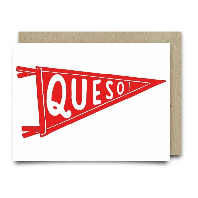 Queso Pennant Card | Anvil Cards - Cards And Stationery