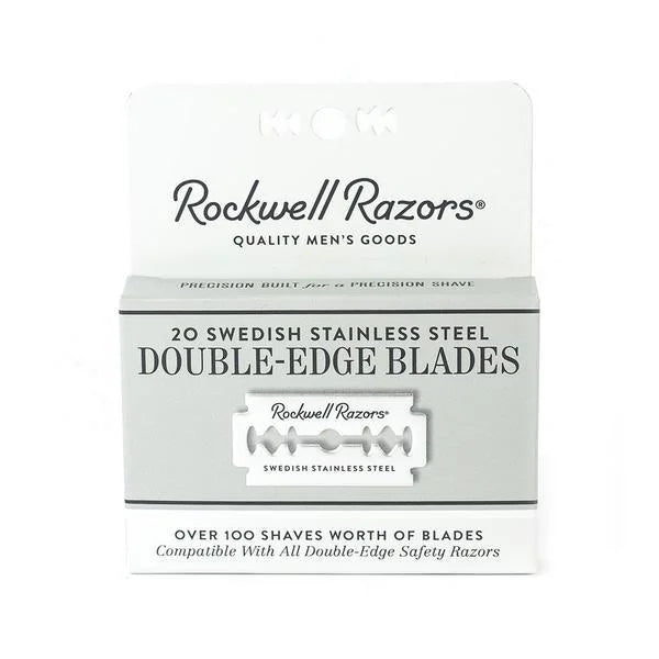 Stainless Steel Rockwell Razors Badge Featuring ’rol Razors