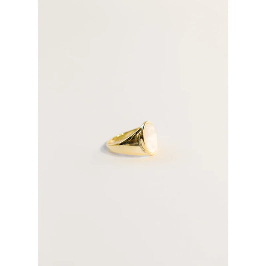 Ring | Mother Of Pearl Signet | Jaxkelly - Jewelry -