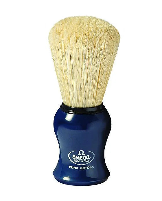 Shave Brush | Blue | Omega - Men’s Grooming - Blue - Boar