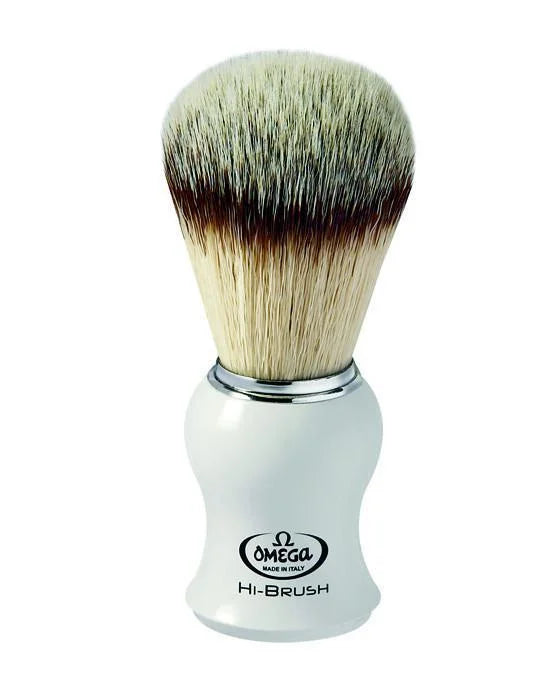 Shave Brush | White | Omega - Men’s Grooming - Black - Boar