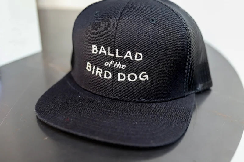 Shop Hat | Simple Oval Logo Ballad Of The Bird Dog - Black