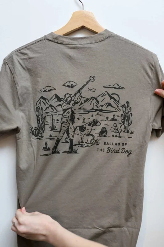 Shop Shirt | Desert Hunt Ballad Of The Bird Dog - Warm Grey