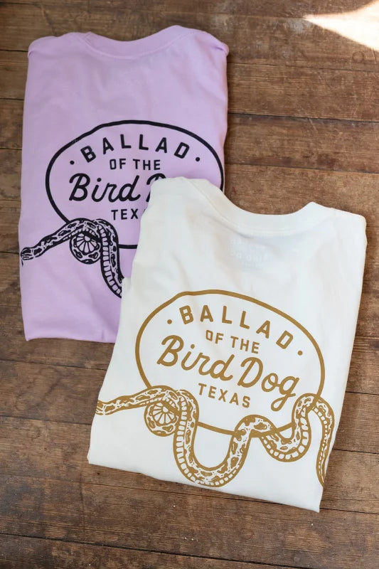 Shop Shirt | Rattlesnake Oval Logo Ballad Of The Bird Dog