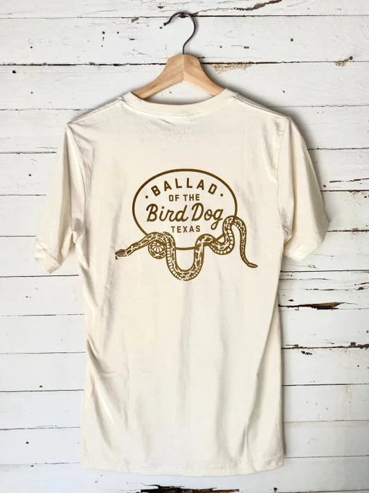 Shop Shirt | Snake | Ballad Of The Bird Dog - Natural /