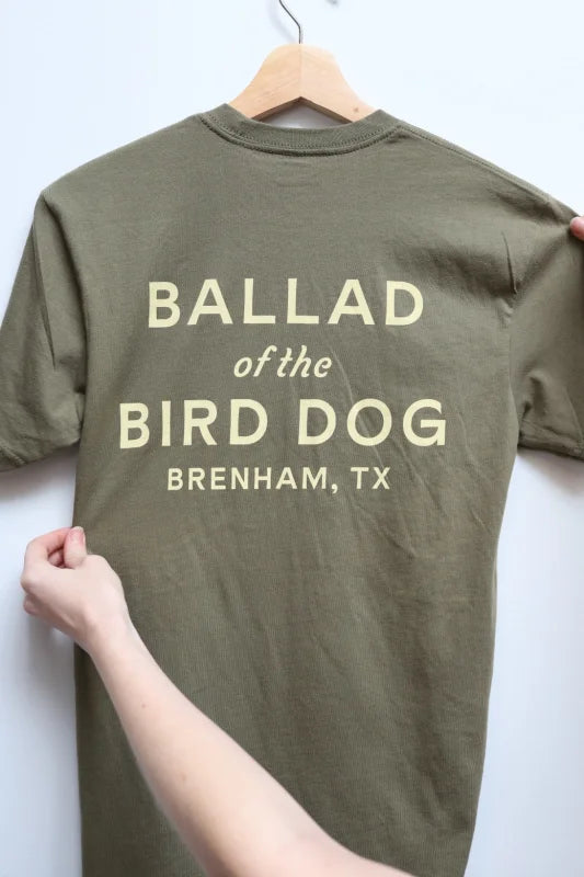 Shop Shirt | Upland Ballad Of The Bird Dog - Military Green
