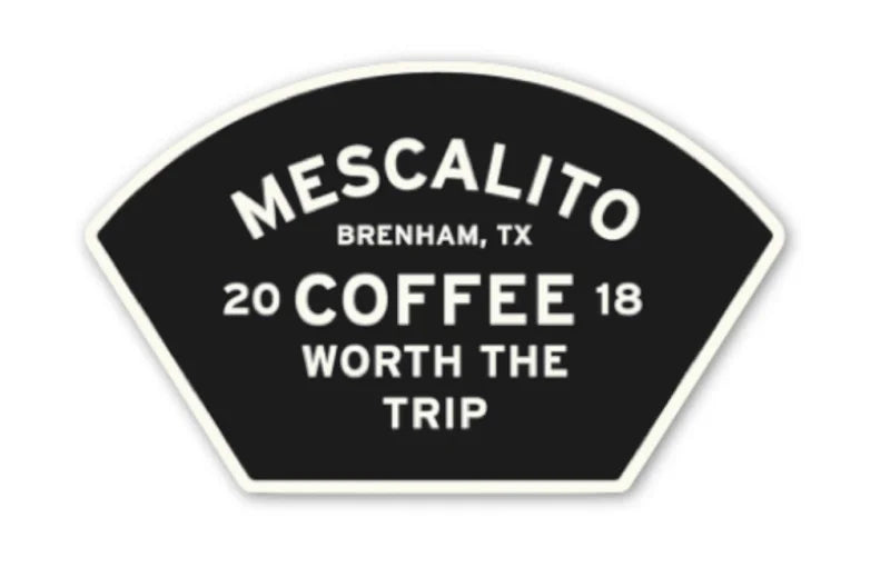Shop Sticker | Mescalito Logo Coffee - Baseball Field Black