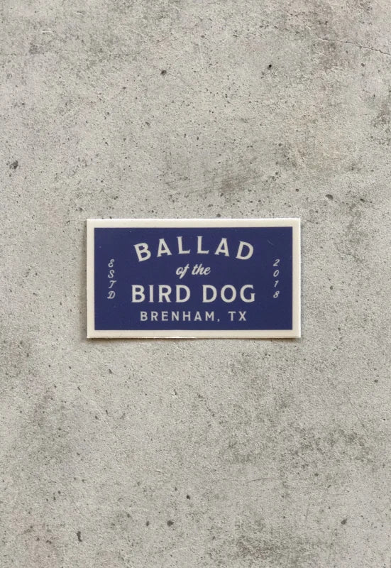 Shop Sticker | Square Logo Ballad Of The Bird Dog