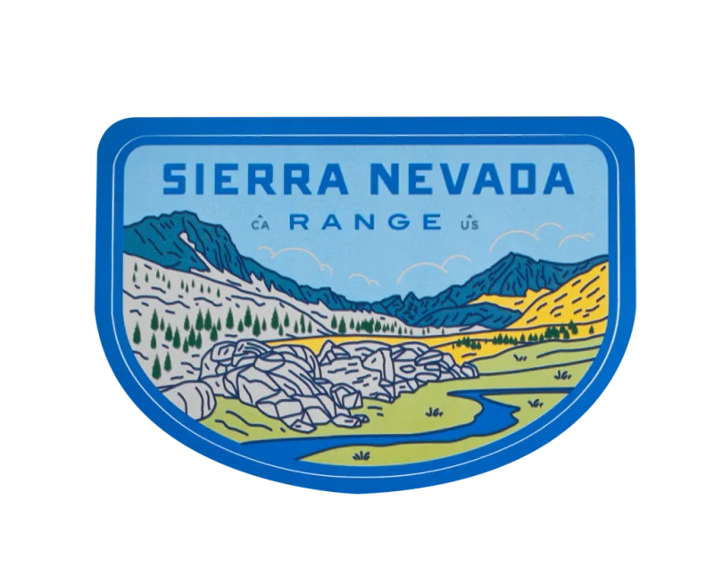 Sierra Nevada Range Sticker | Sendero Provisions Co. -